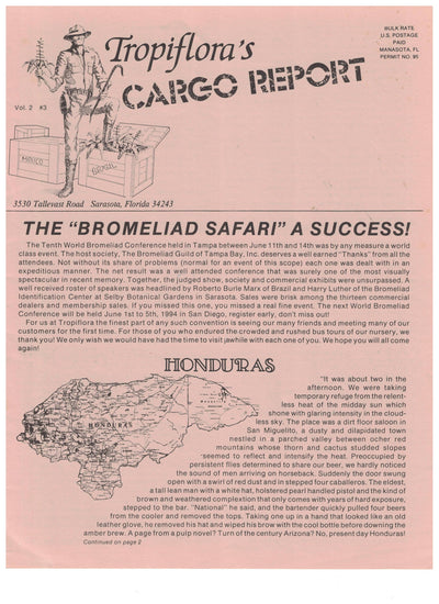 THE "BROMELIAD SAFARI" A SUCCESS!