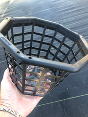 Black Plastic Octagonal Orchid Basket